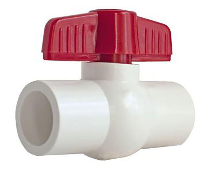1-1/4" PVC Ball Valve Schedule 40 – Slip x Slip