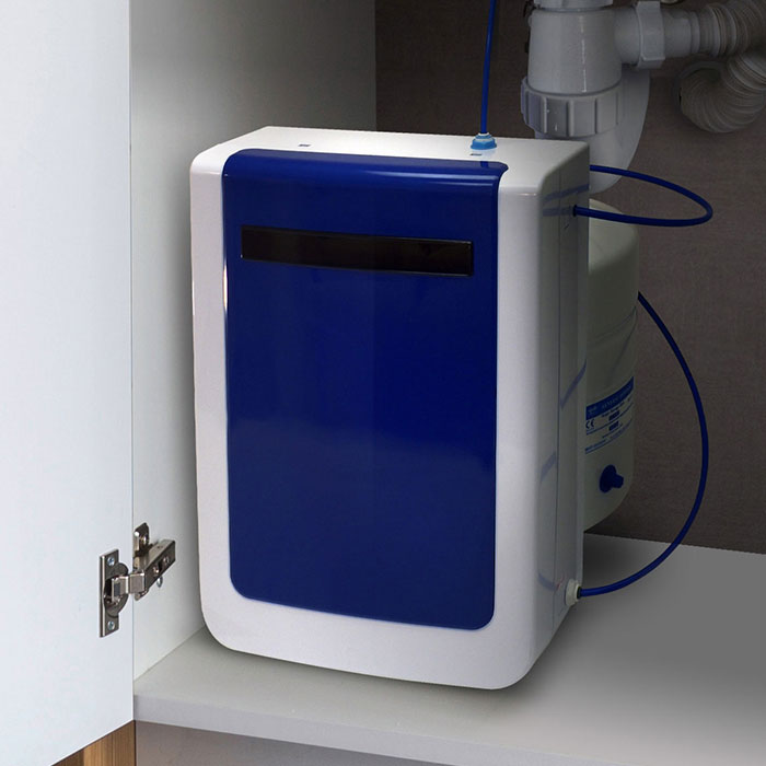 Compact Under The Counter 4-Stage Reverse Osmosis System – 100 GPD