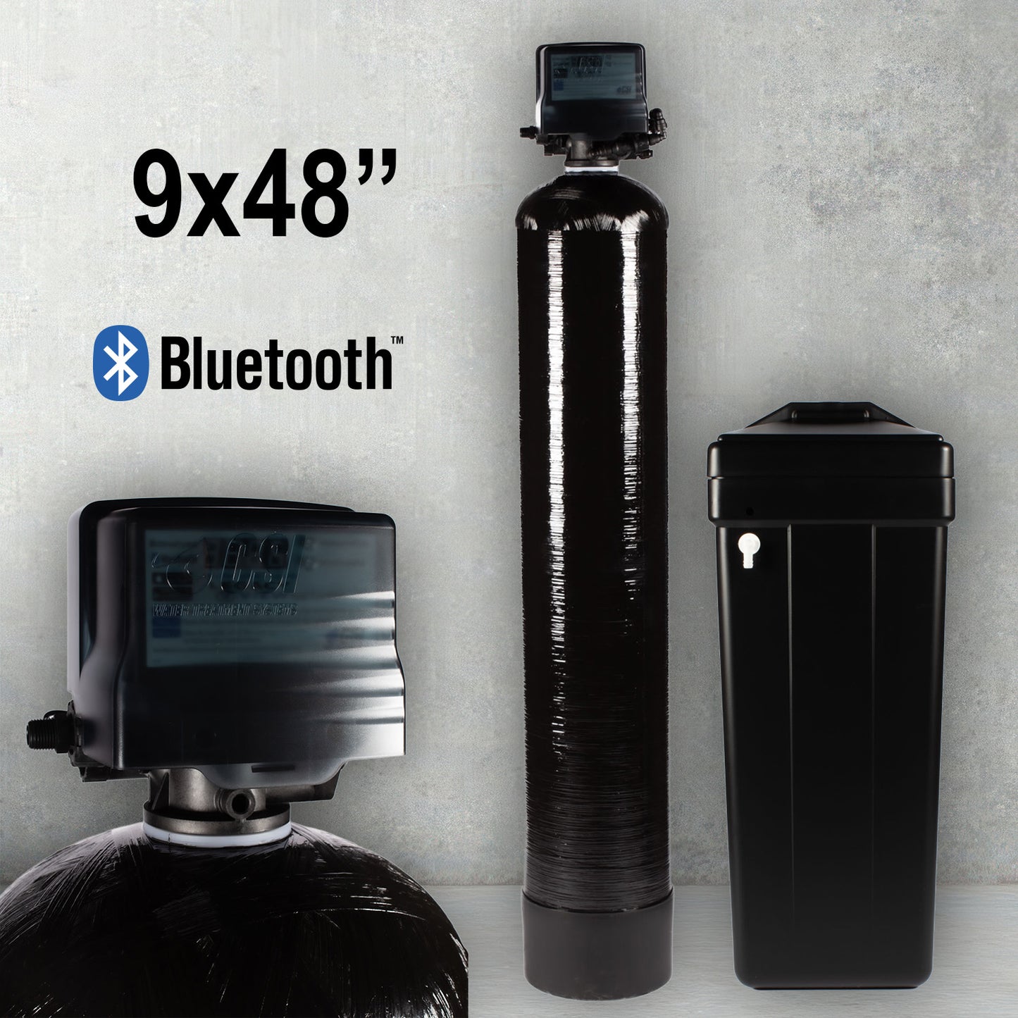 Water Softener Filter – Digital Bluetooth 9" x 48" Tank with Brine Tank