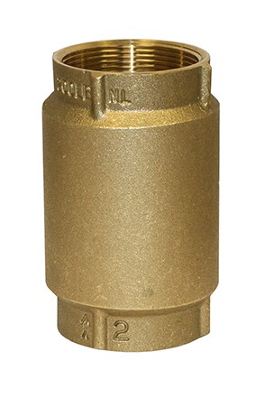2" Brass Check Valve (No Lead) with No-Spin Poppet