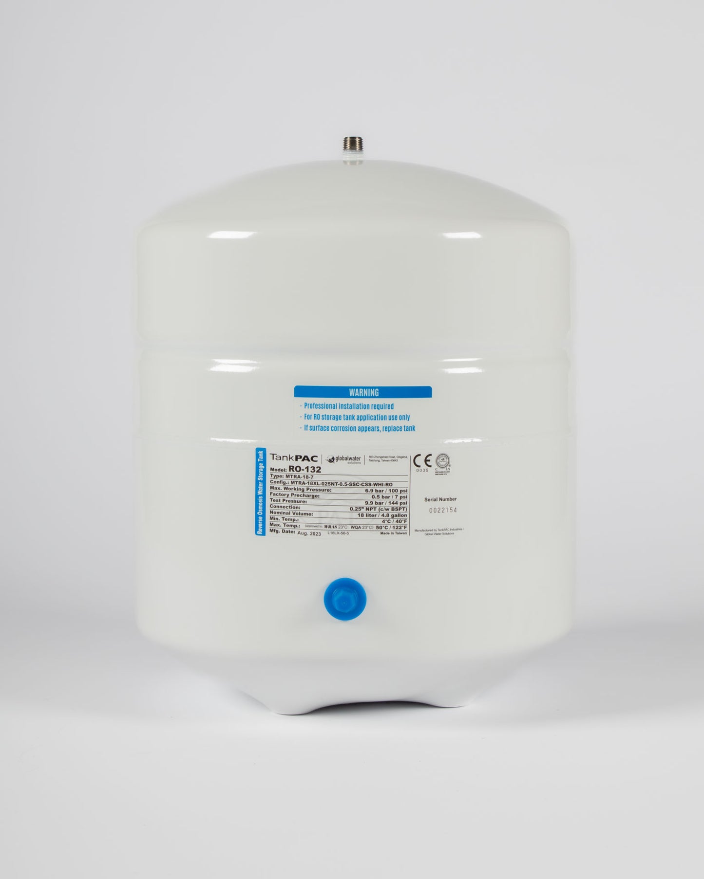 Reverse Osmosis System 50gpd, 5 Stages with Quick Fitting