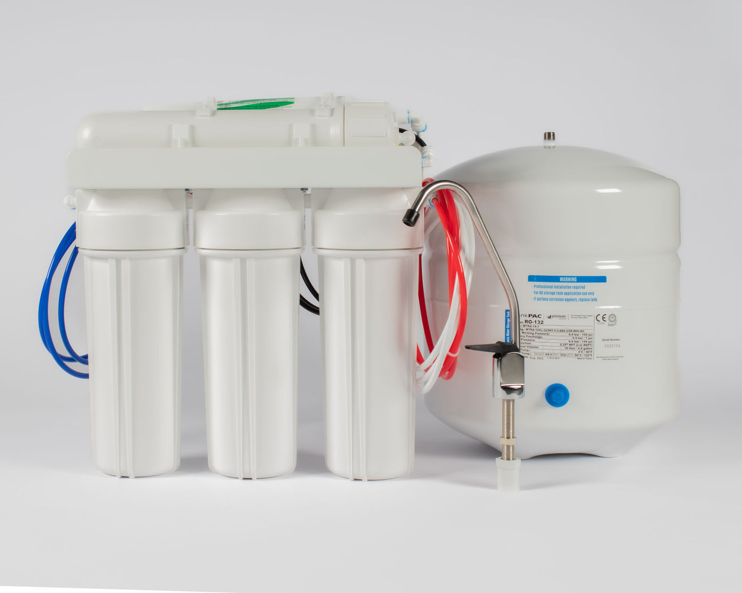 Reverse Osmosis System 50gpd, 5 Stages with Quick Fitting