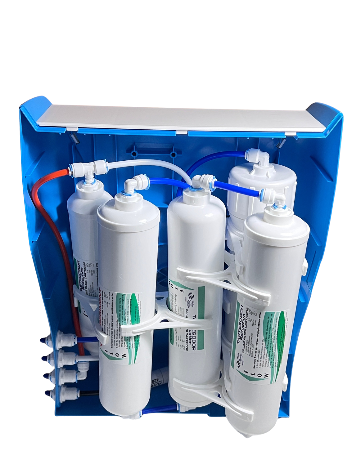 Compact 5-Stage Reverse Osmosis System with Enclosed Protective Cover