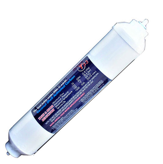 Granular Activated Carbon (GAC) In-Line Filter – 2" x 10" with Quick Connect Fittings